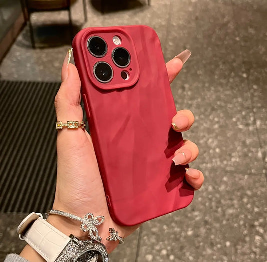SILICON IPHONE CASE- RED