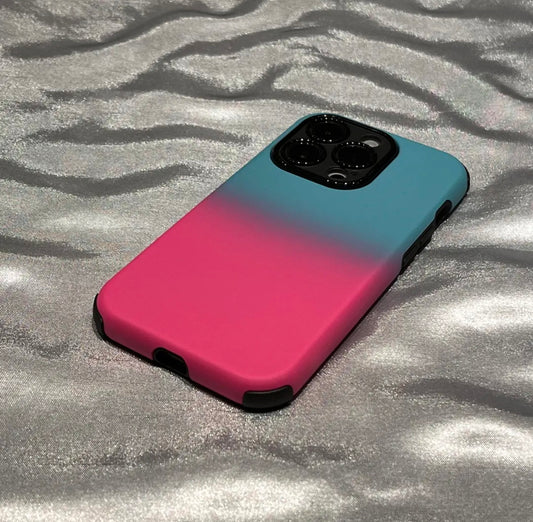 IPHONE CASE- BLUE/PINK